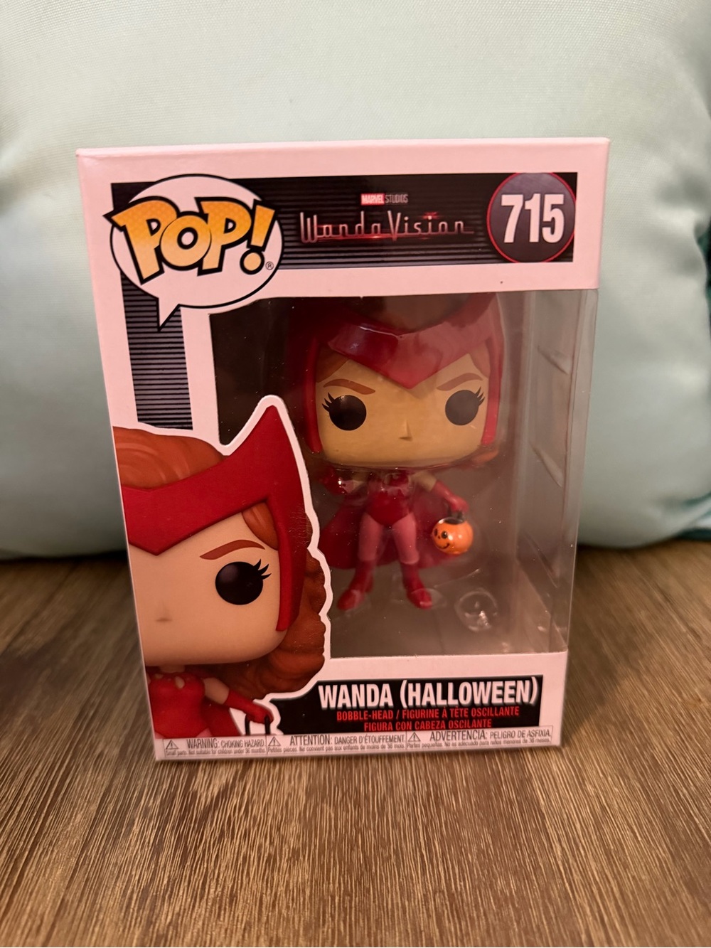 Funko Wanda (Halloween) #715 Red Vinyl Pop! Figure with Orange Pumpkin